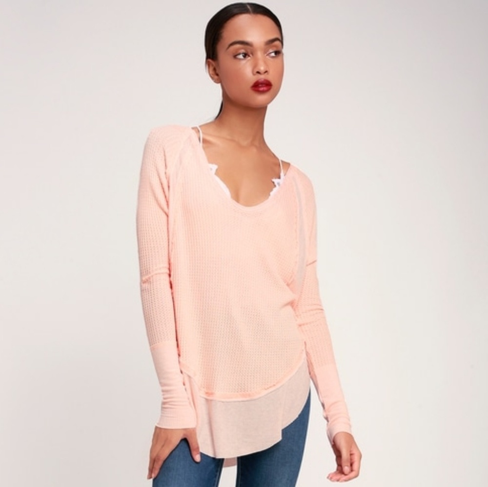 Free People Catalina V-Neck Thermal Top